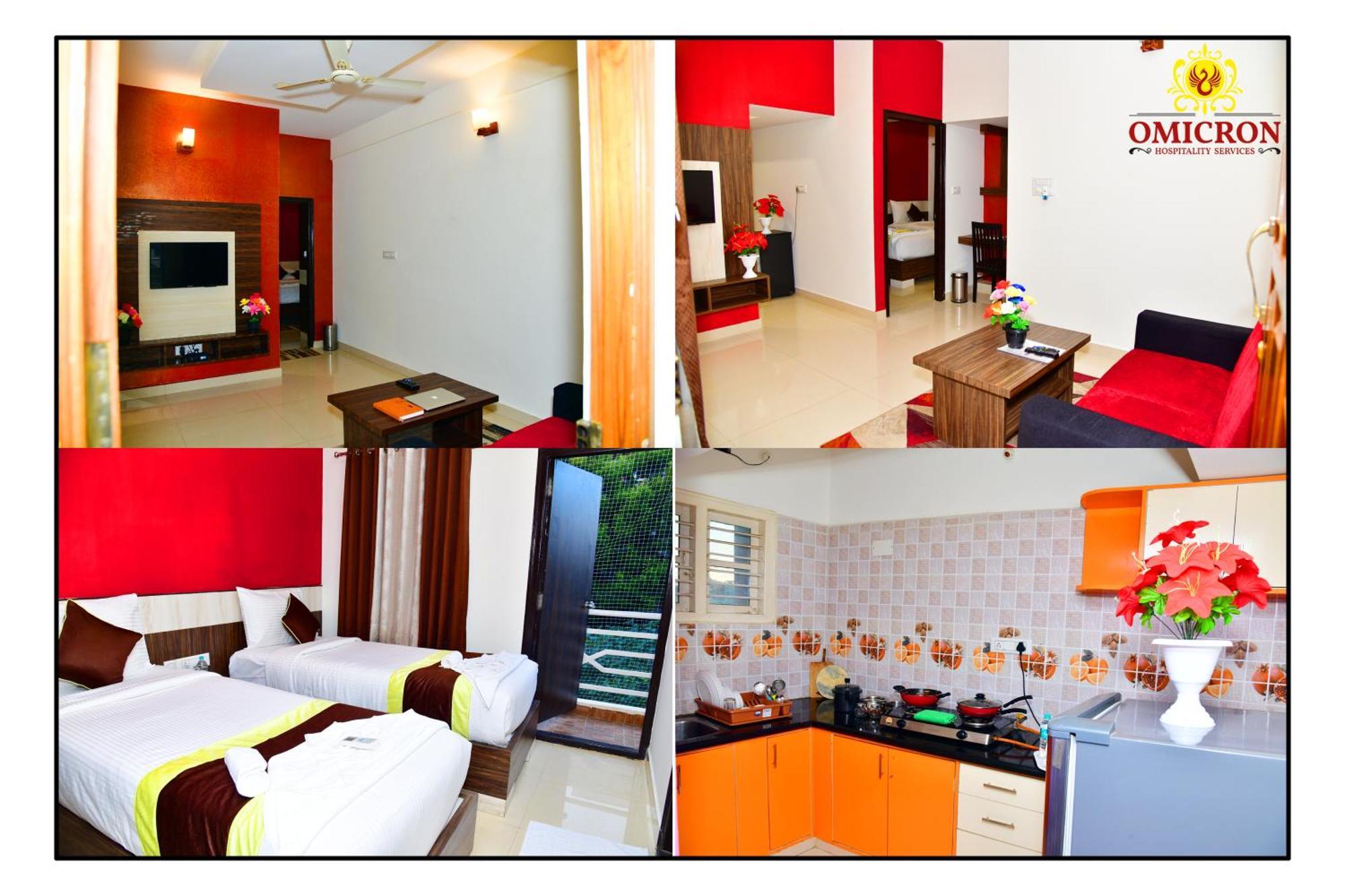 Hotel Omicron 1 Bhk Studio Room Bangalore Eksteriør bilde