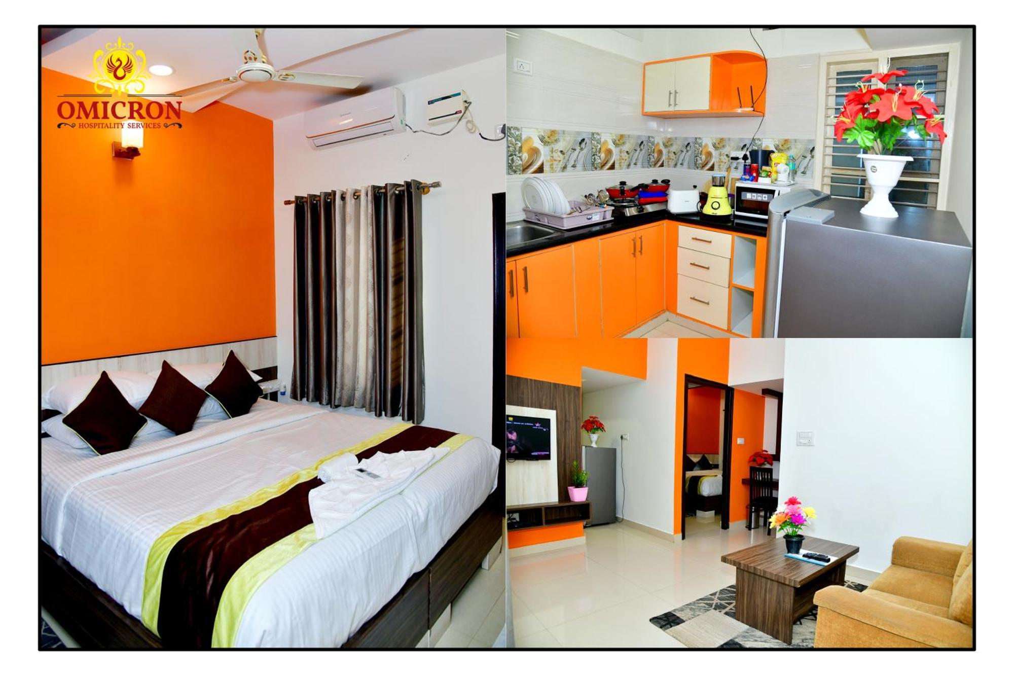 Hotel Omicron 1 Bhk Studio Room Bangalore Eksteriør bilde