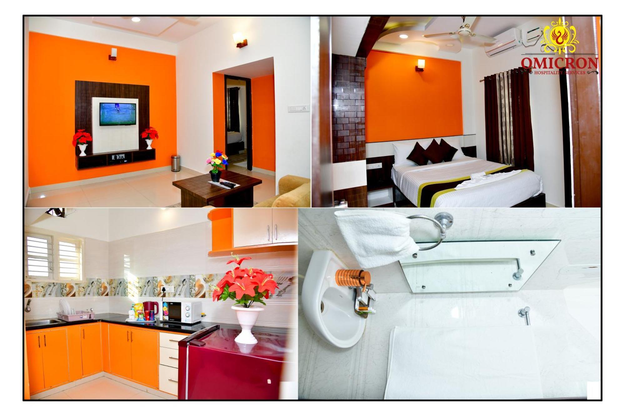 Hotel Omicron 1 Bhk Studio Room Bangalore Eksteriør bilde